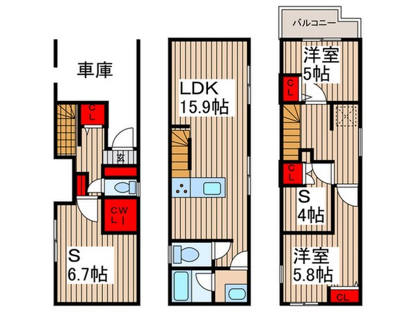 Ｋｏｌｅｔ千住大橋＃02の物件間取画像